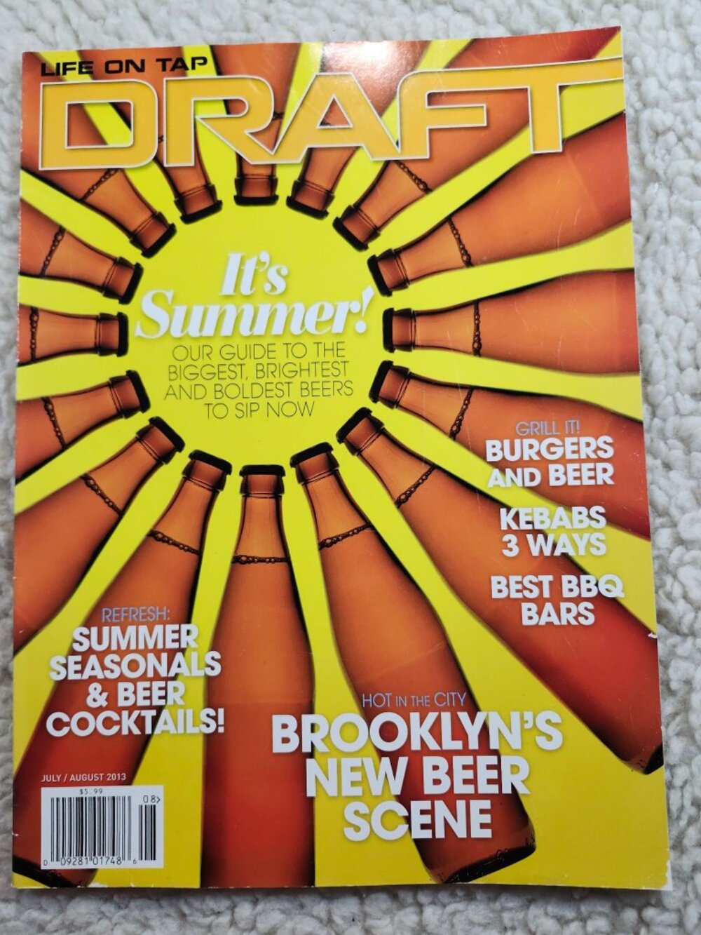 Draft Magazine July August 2013 Summer Brooklyn New Beer Scene Burgers and Beer